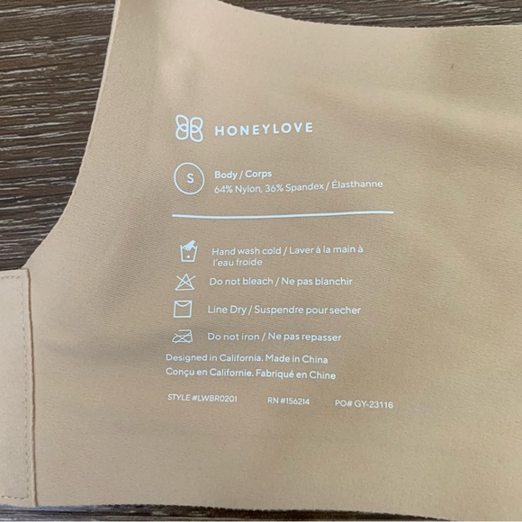 Honeylove Womens tan silhouette bra wire free small - Picture 8 of 9